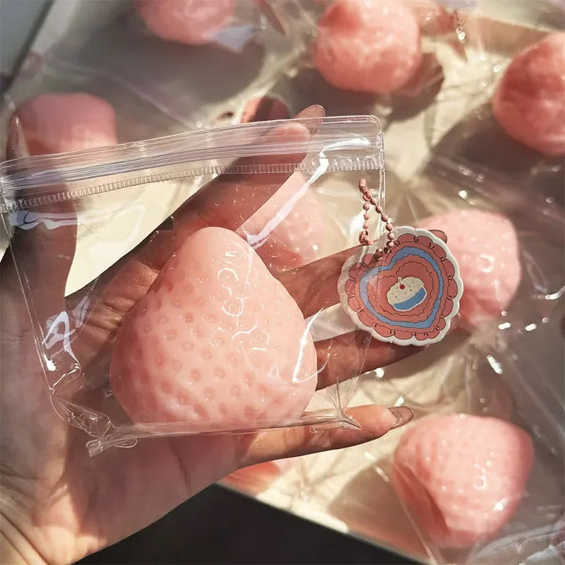 Big Strawberry Squishy Stress Ball
