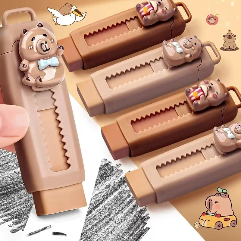 Capybara Retractable Eraser