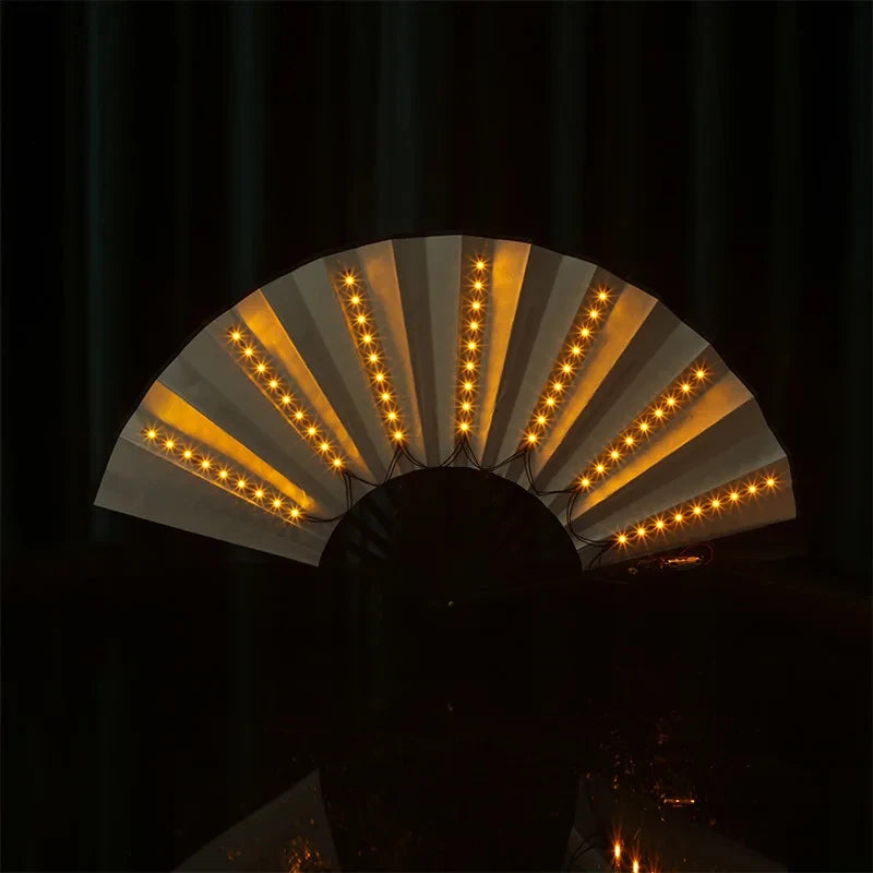 Glow LED Folding Rave Fan