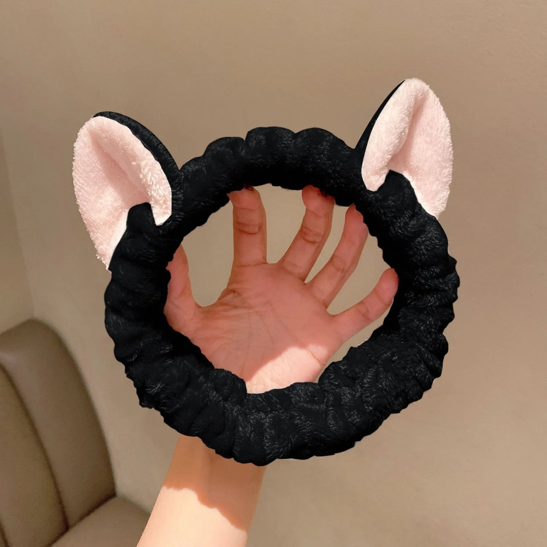Plush Cat Makeup Headband