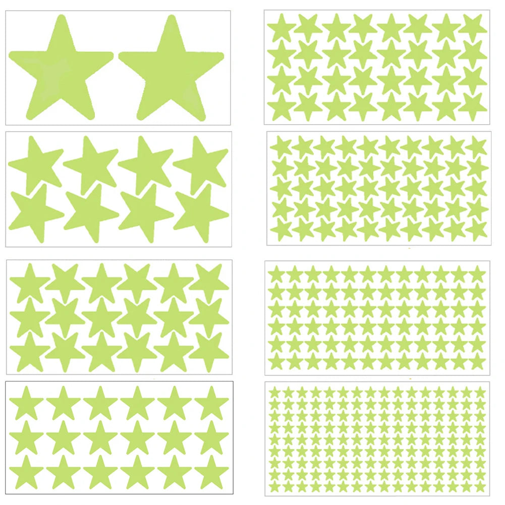 Glow-in-the-Dark Star Wall Stickers