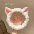 Plush Cat Makeup Headband