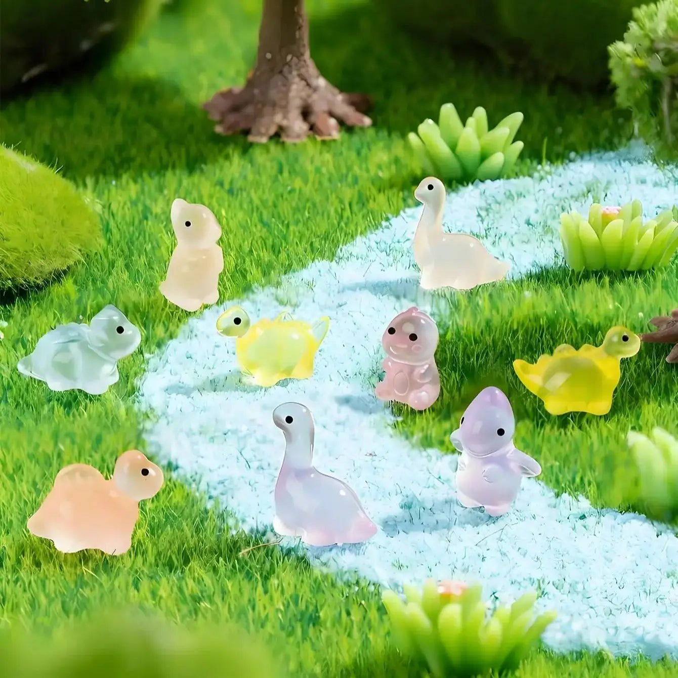 Glow-in-the-Dark Mini Dinosaur Figurines