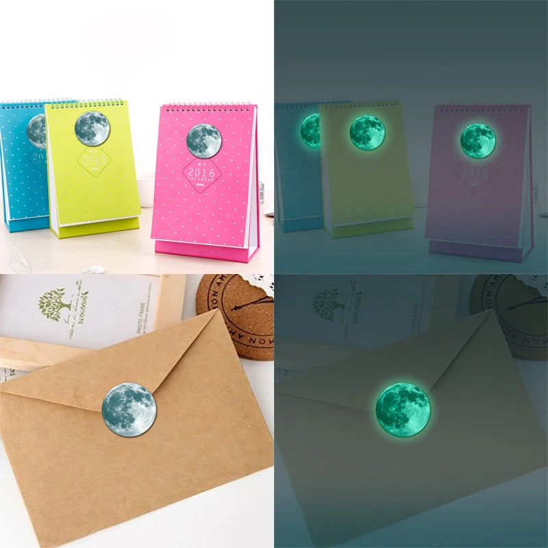 Glow-in-the-Dark Moon & Earth Wall Stickers