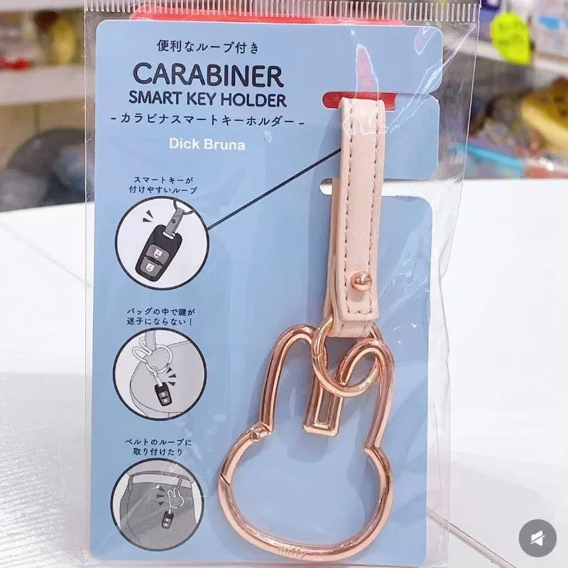 Miffy Rabbit Head Keychain – Cute Bag Charm