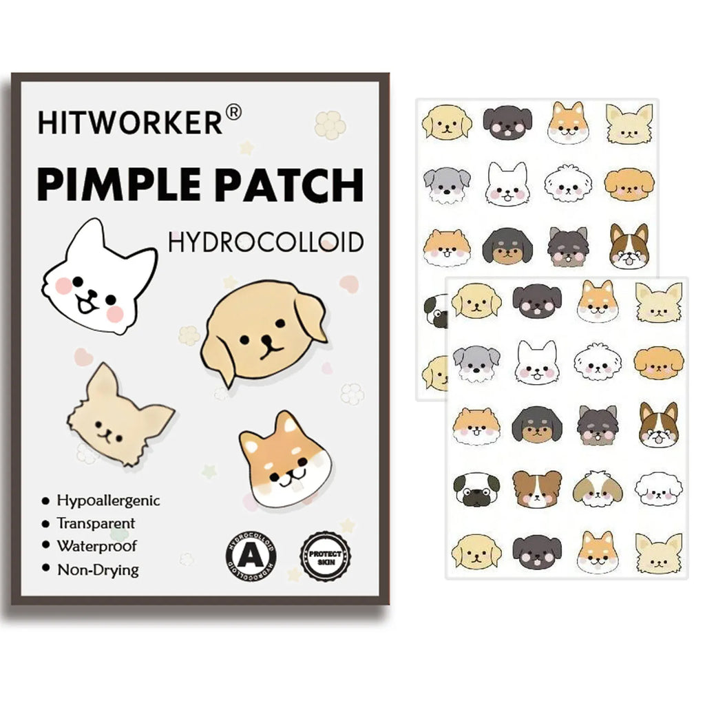 Cute Animal Hydrocolloid Blemish Patches – 40 Pack