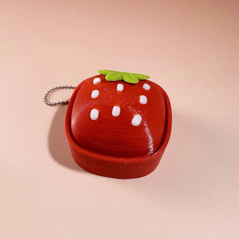 Food Clicker Fidget Keychain
