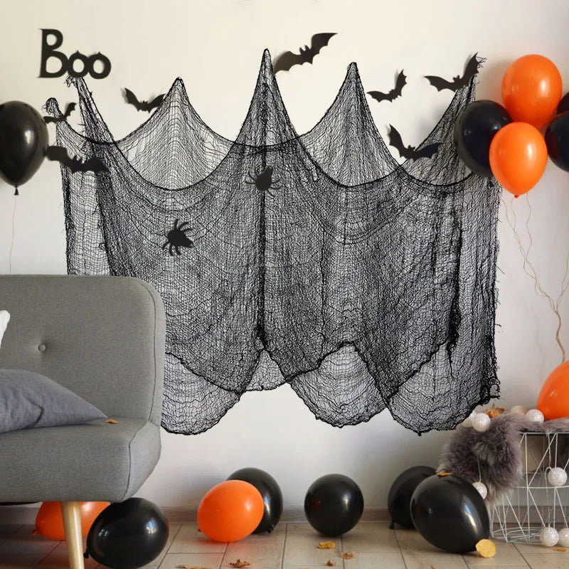 Halloween Haunted Gauze Spider Web