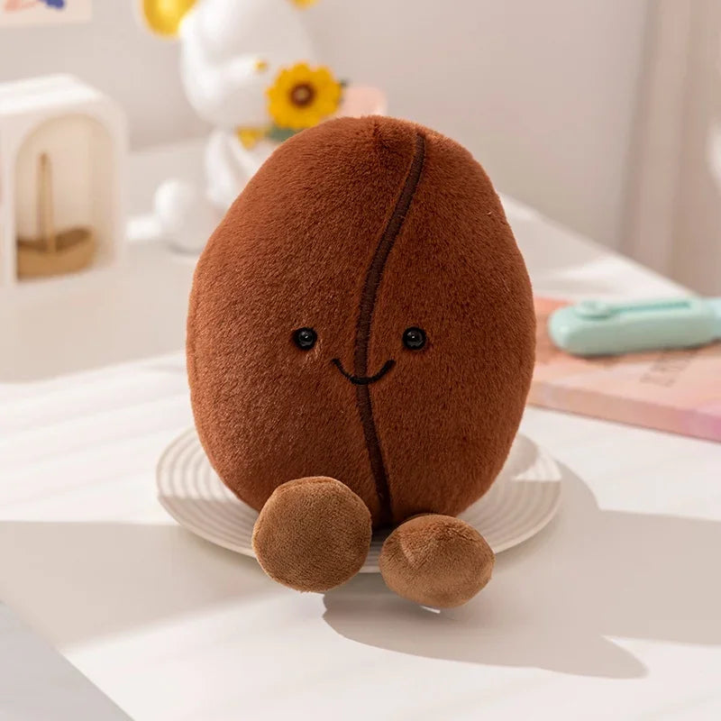 Smiling Coffee Bean Plush