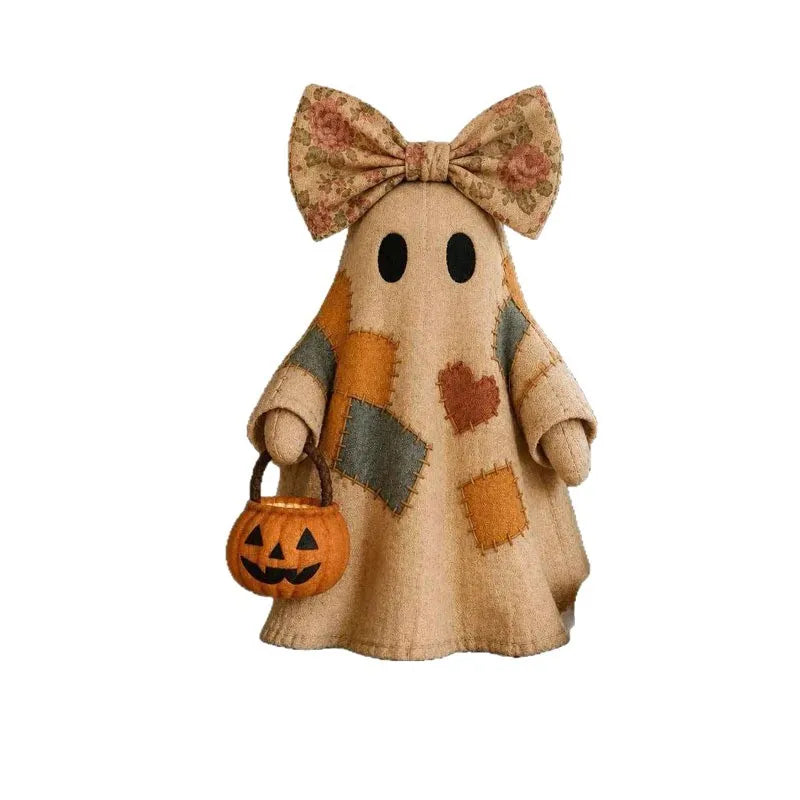 Patchwork Ghost Halloween Decoration