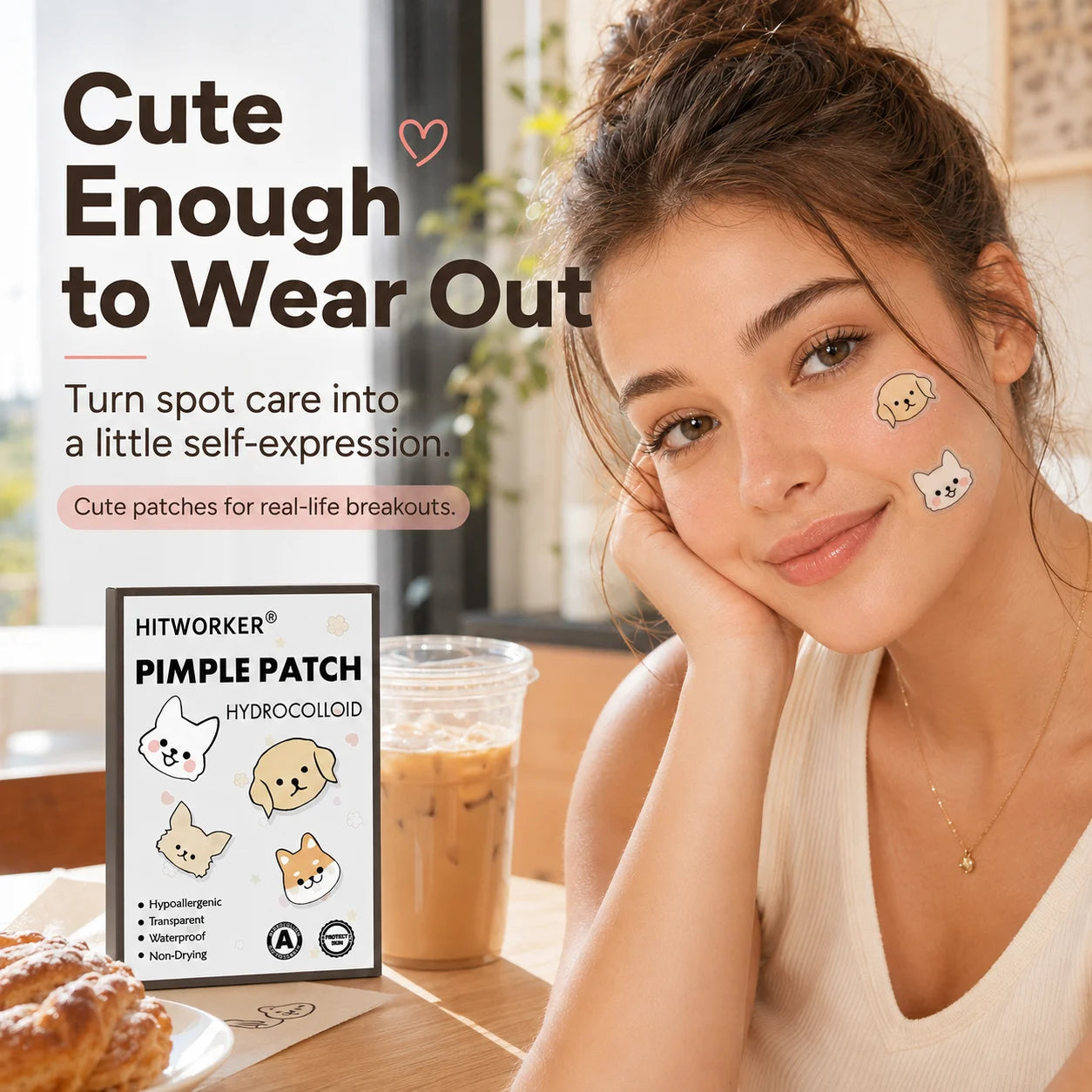 Cute Animal Hydrocolloid Blemish Patches – 40 Pack