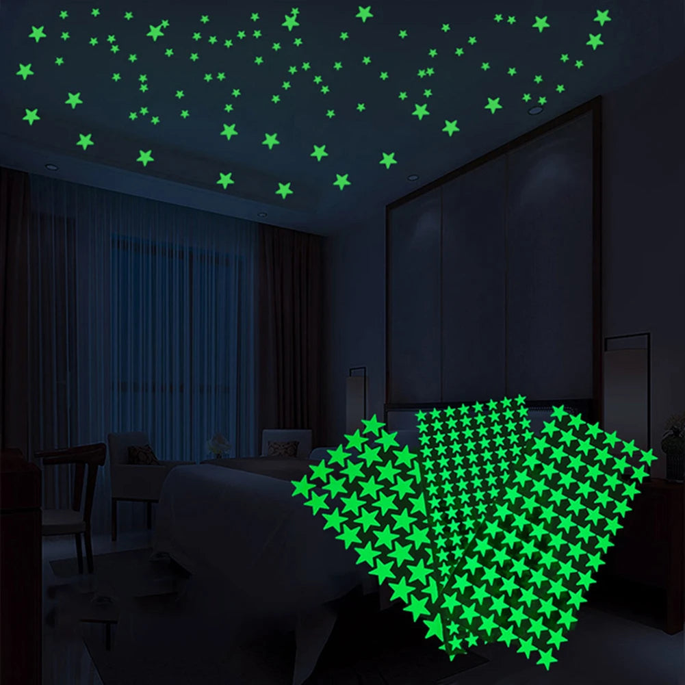 Glow-in-the-Dark 3D Stars & Moon Set