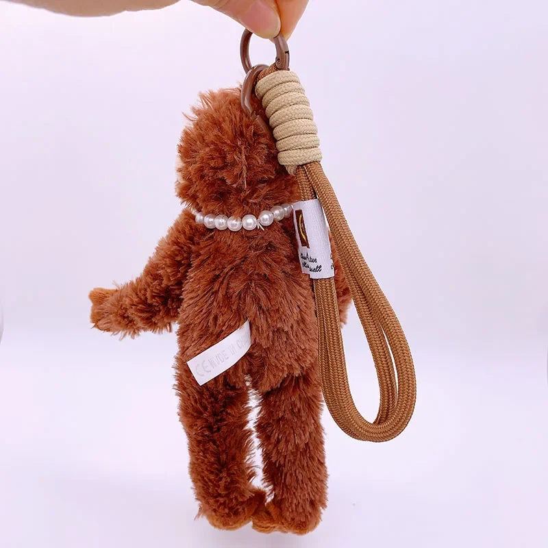 Mini Monkey Plush Keychain