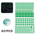 637-Piece Glow-in-the-Dark Stars & Moon Ceiling Stickers