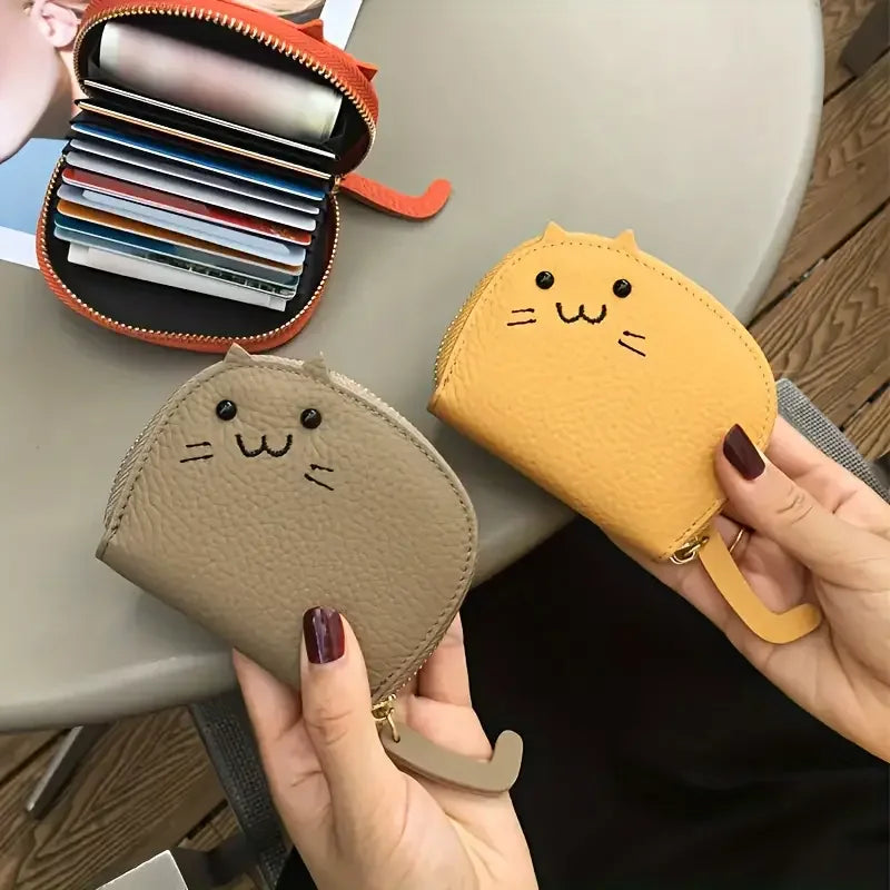 Cat-Shaped Card Wallet