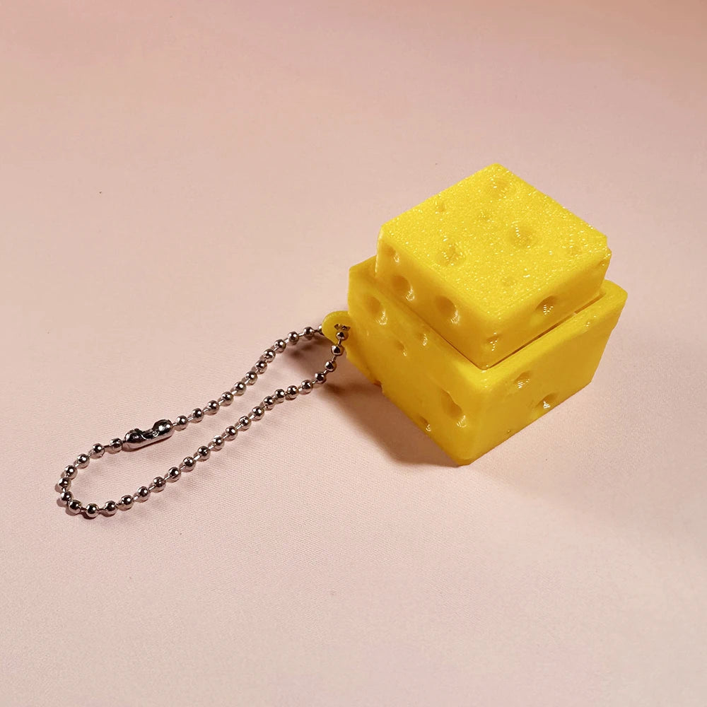 Food Clicker Fidget Keychain
