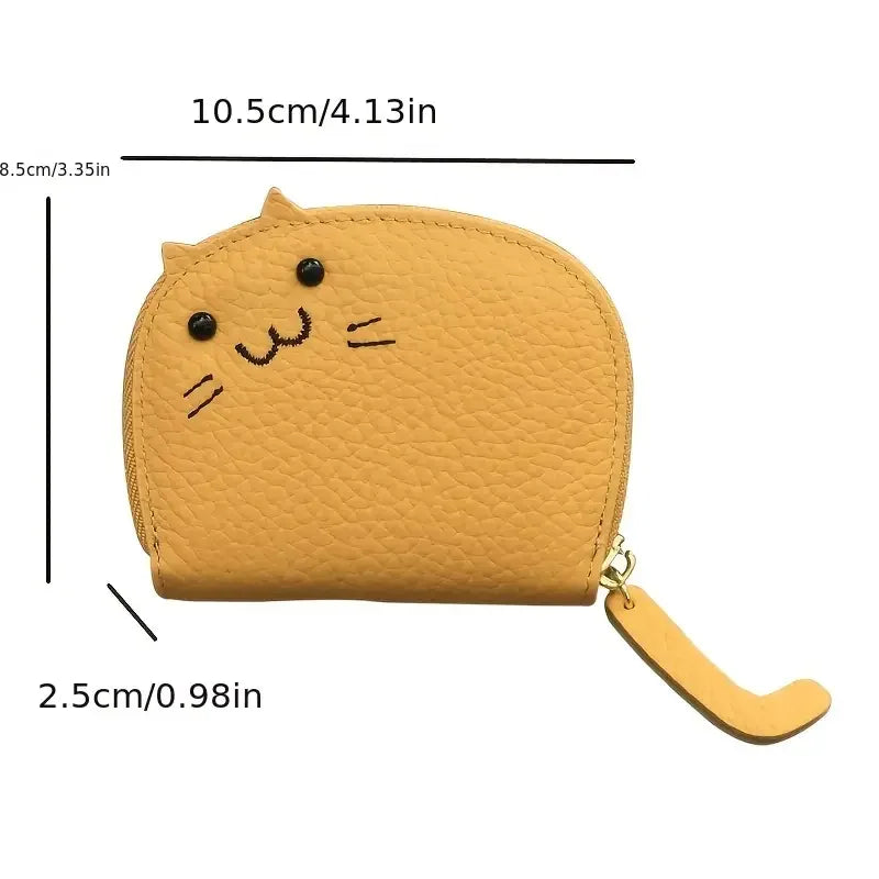 Cat-Shaped Card Wallet