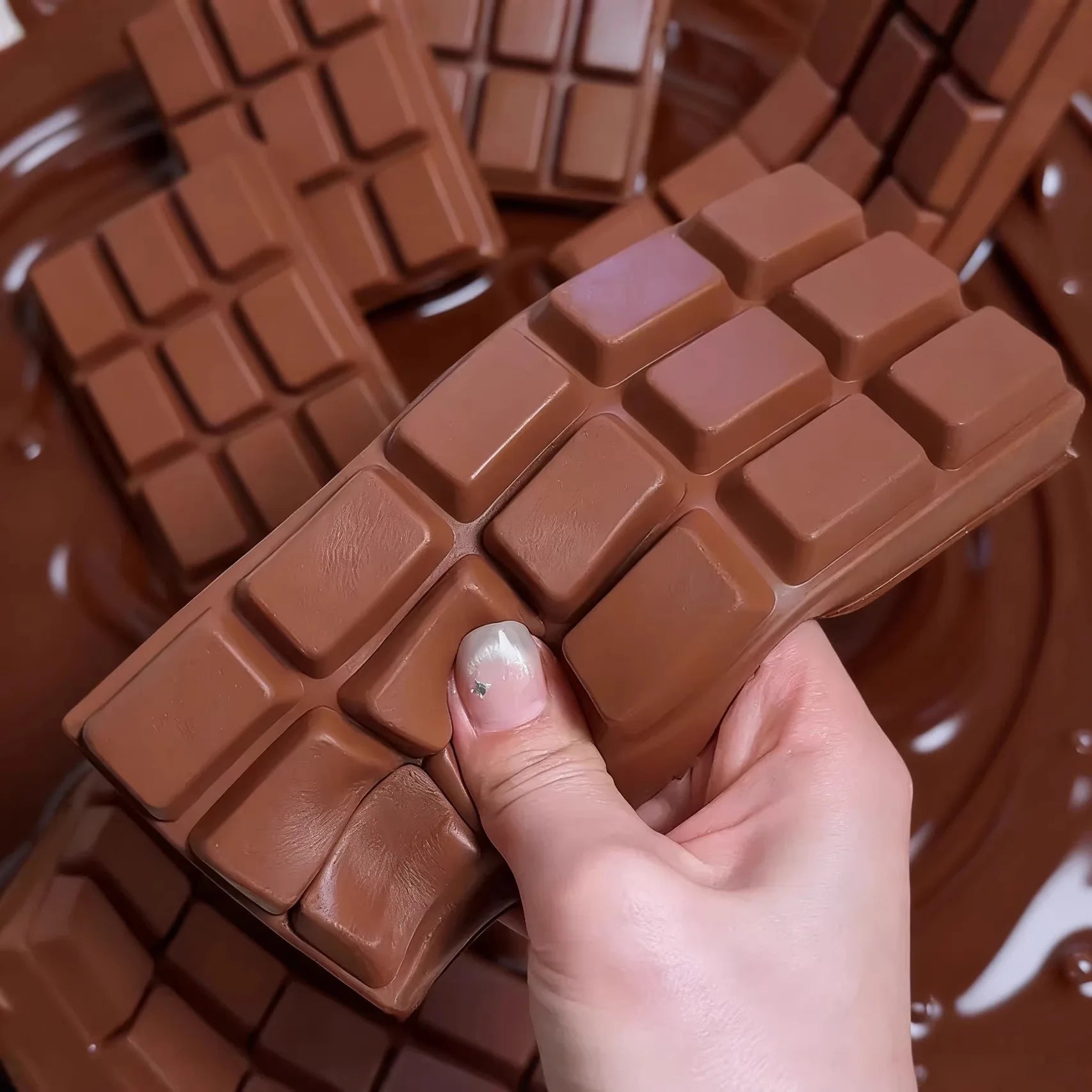 Chocolate bar squishy fidget toy