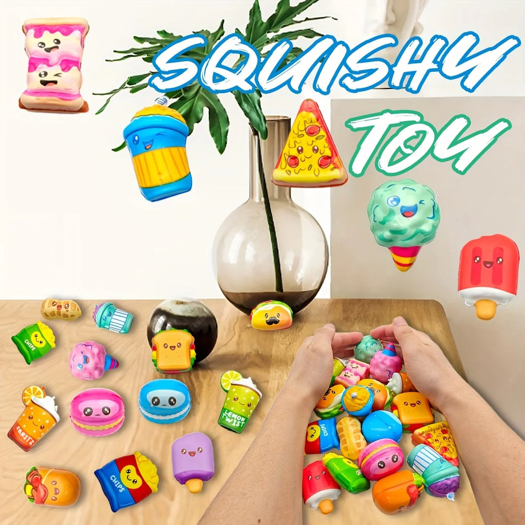 12-Piece Mini Food Squishy Pack