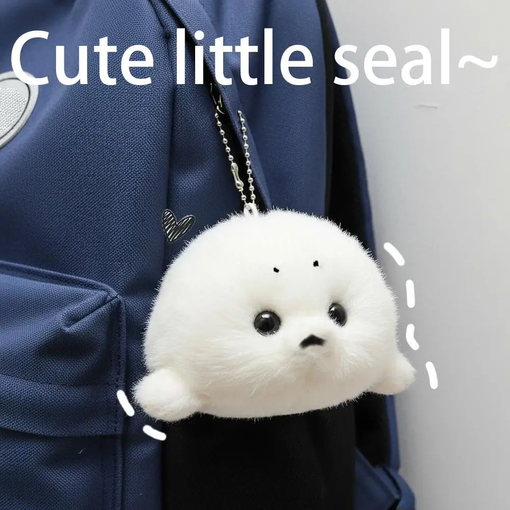 Mini Seal Plush Keychain